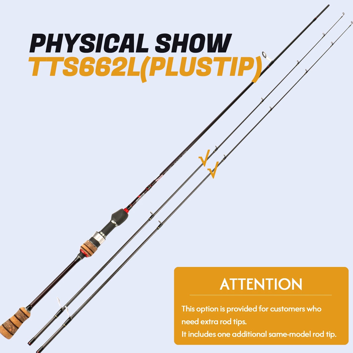 Kuying Carbon Fishing Rod Lure Casting Spinning 6 to 10 Lb Two Piece