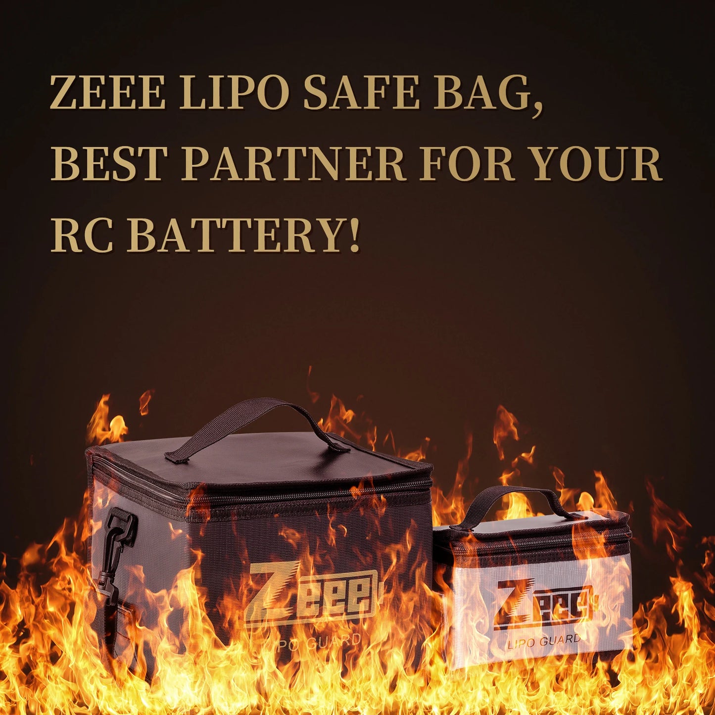 ZEEE LiPo Battery Storage Bag Fireproof Explosionproof RC Car