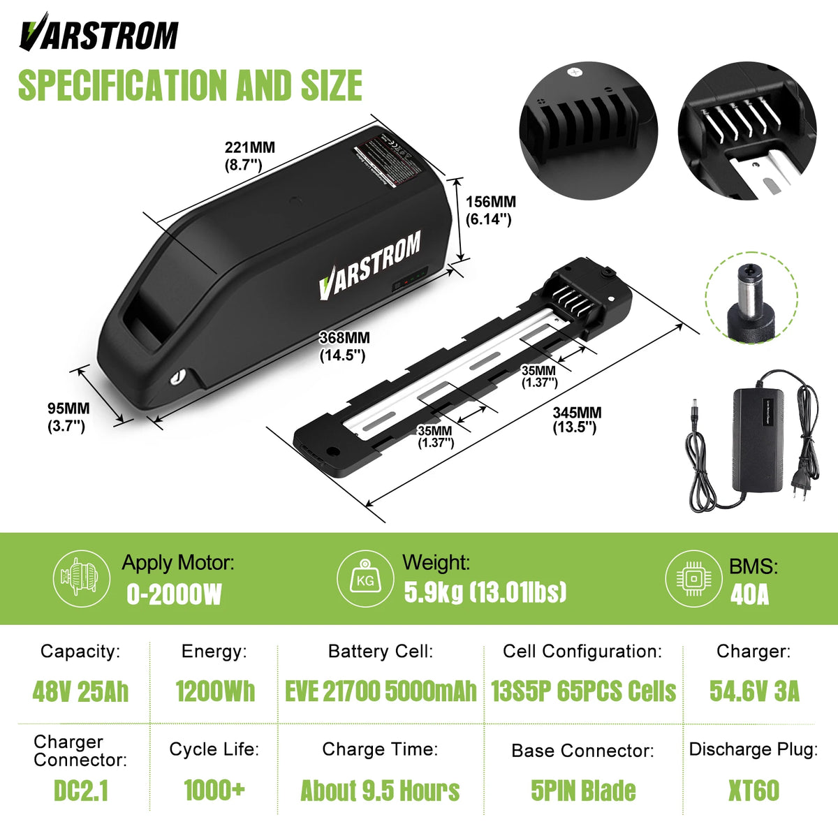 Hailong Professional Ebike Battery Downtube Power Pack