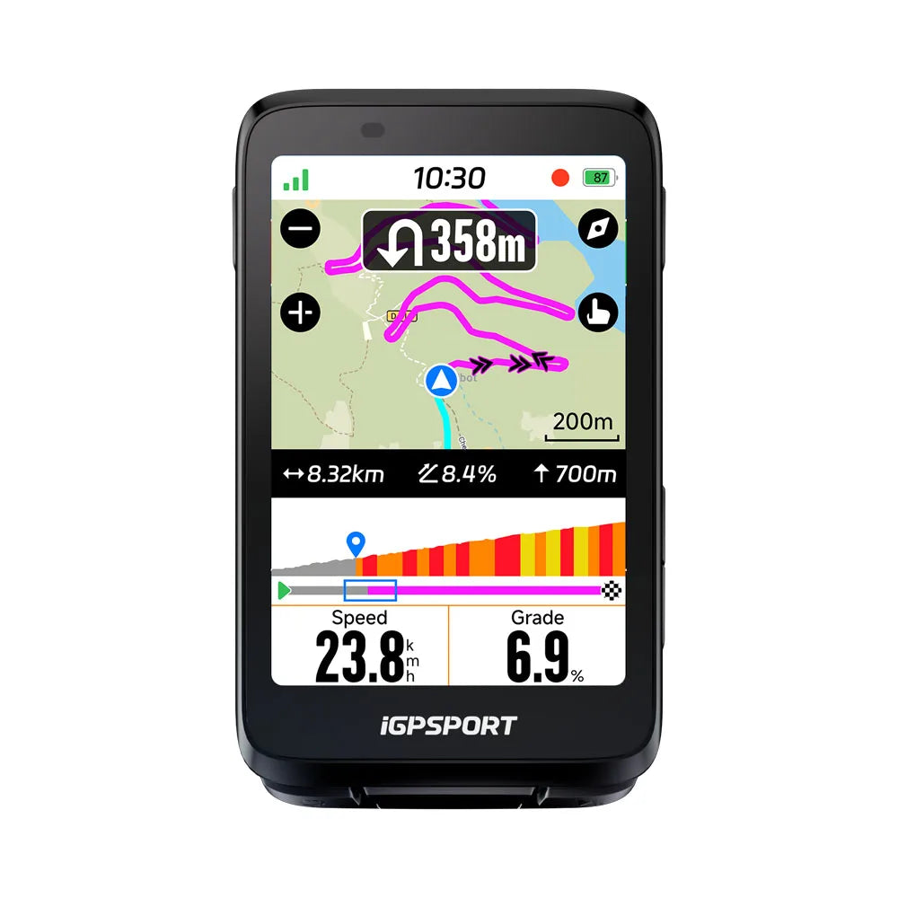 iGPSPORT Bicycle GPS Computer With Touchscreen Map Navigation