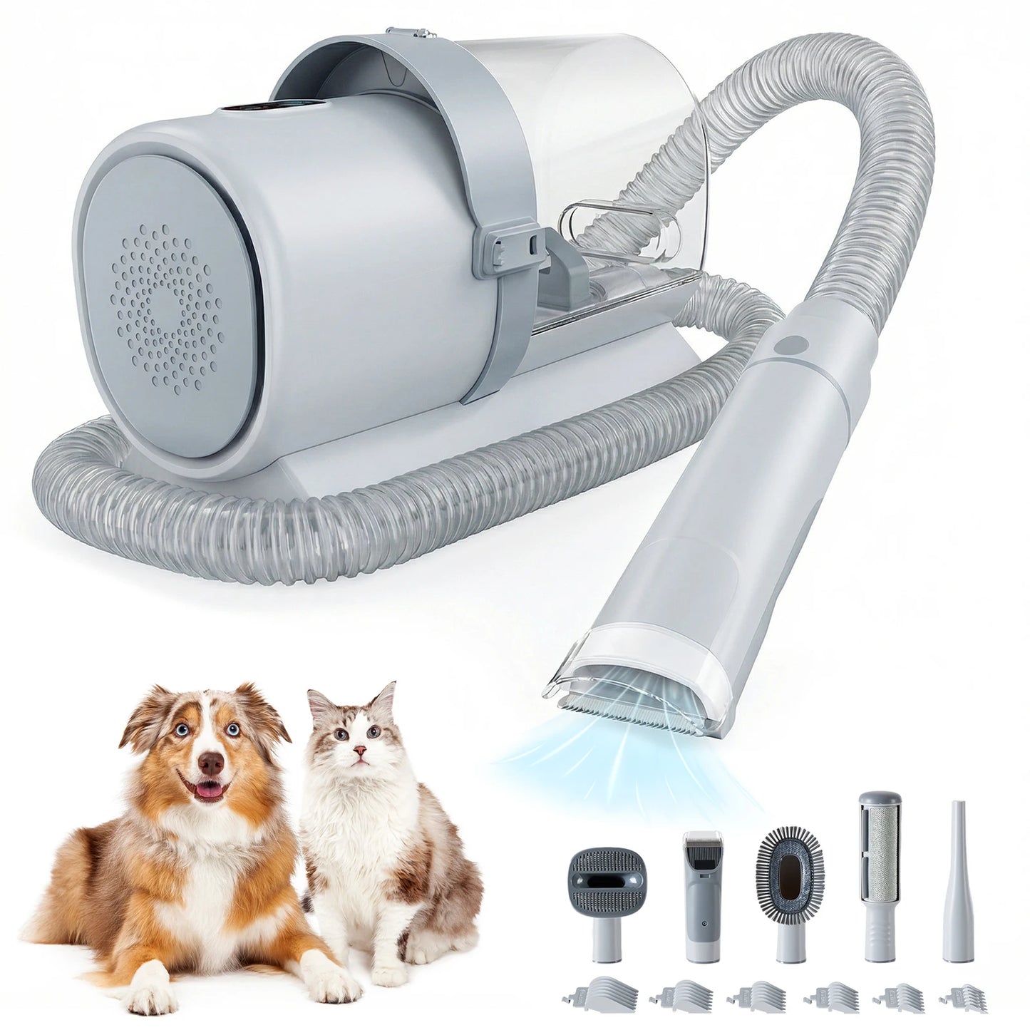 JHK Pet Grooming Vacuum Kit With 3 Suction Modes Cordless