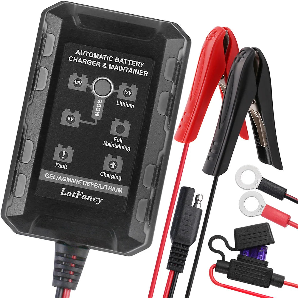 Smart Automatic Float Battery Charger For Lithium And Lead Acid