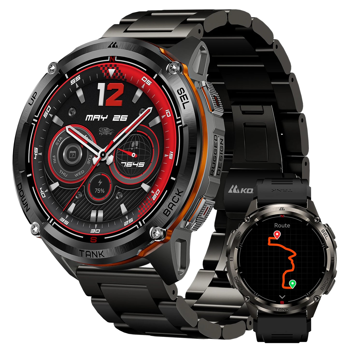 KOSPET Tank T3 Ultra 2 GPS Smart Watch IP69K AMOLED