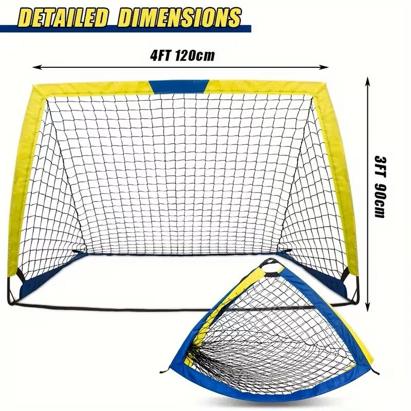 Portable Soccer Goals Two Pack For Backyard Or Indoor