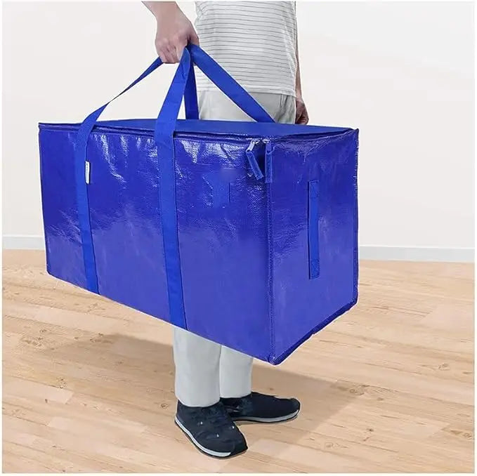 Moving Bags Set Heavy Duty Storage With Zippers Carrying Handles