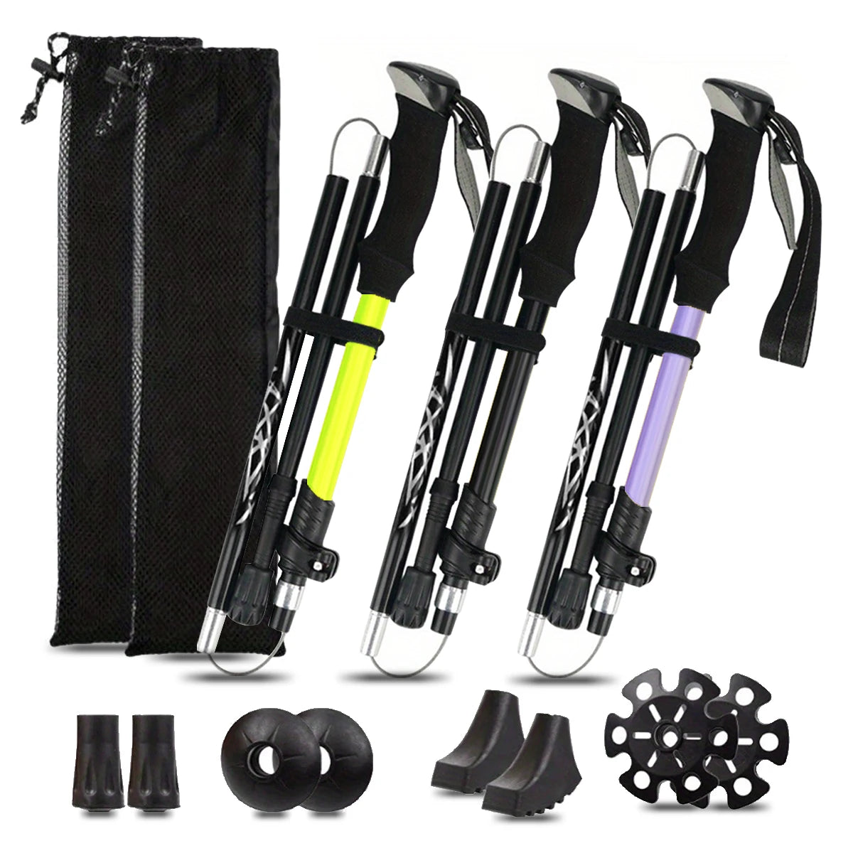 Ultralight Aluminum Folding Trekking Pole for Hiking and Walking