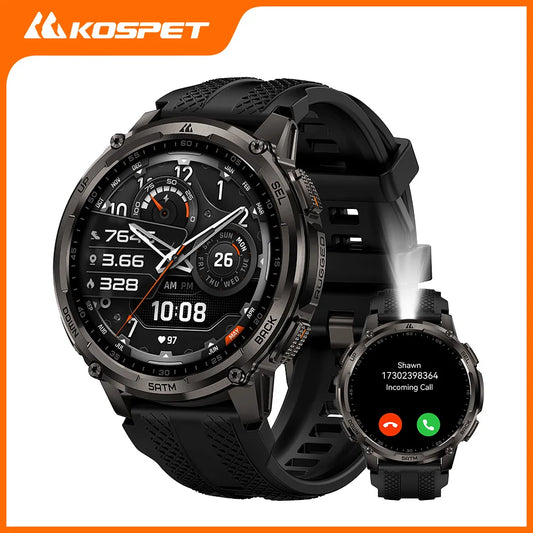 Kospet Tank T4C Smartwatch Dual Band GPS Rugged Outdoor 50M Waterproof