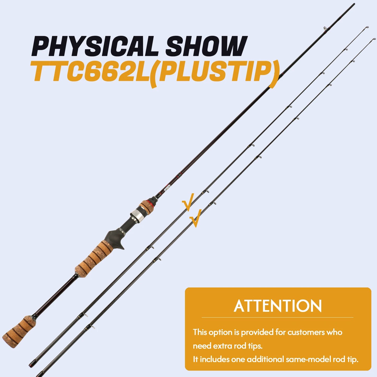 Kuying Carbon Fishing Rod Lure Casting Spinning 6 to 10 Lb Two Piece
