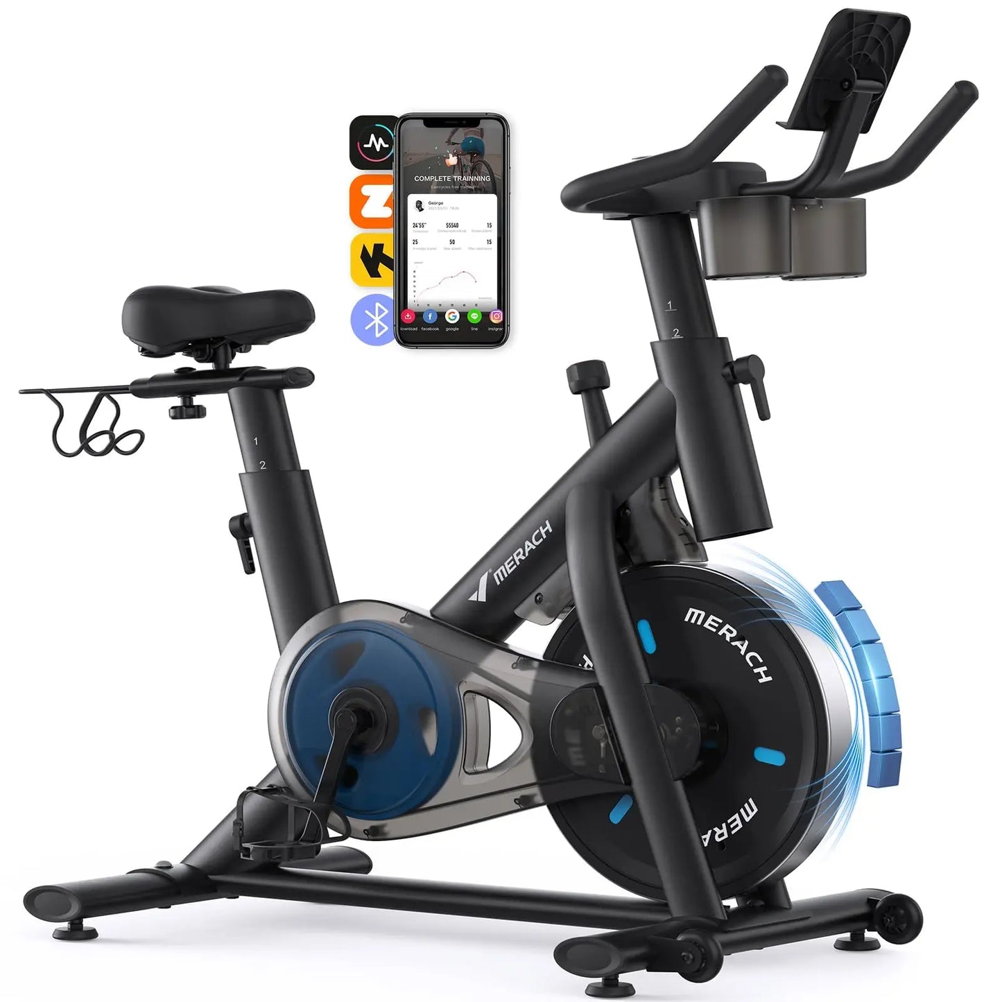 MERACH S26B2 Magnetic Indoor Bike With Low Noise App Courses