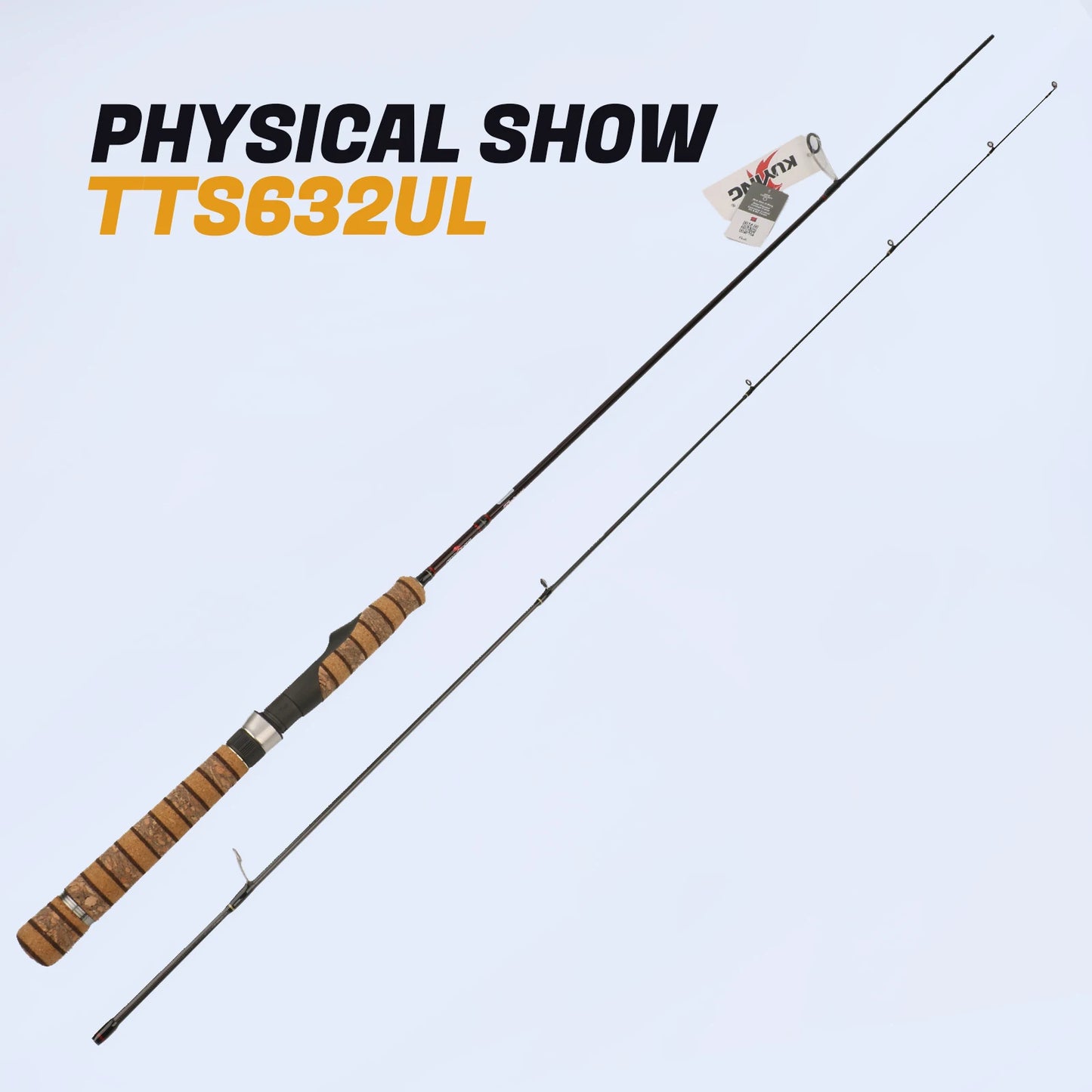 Kuying Carbon Fishing Rod Lure Casting Spinning 6 to 10 Lb Two Piece