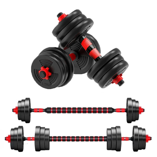 Adjustable Dumbbell Barbell Set 5-44 Lbs With Anti Slip Grip