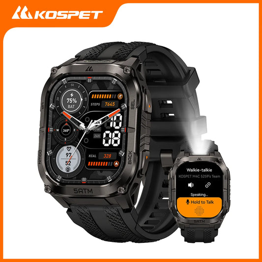 KOSPET Tank M4C Smartwatch GPS Health Tracking MIL STD 810H