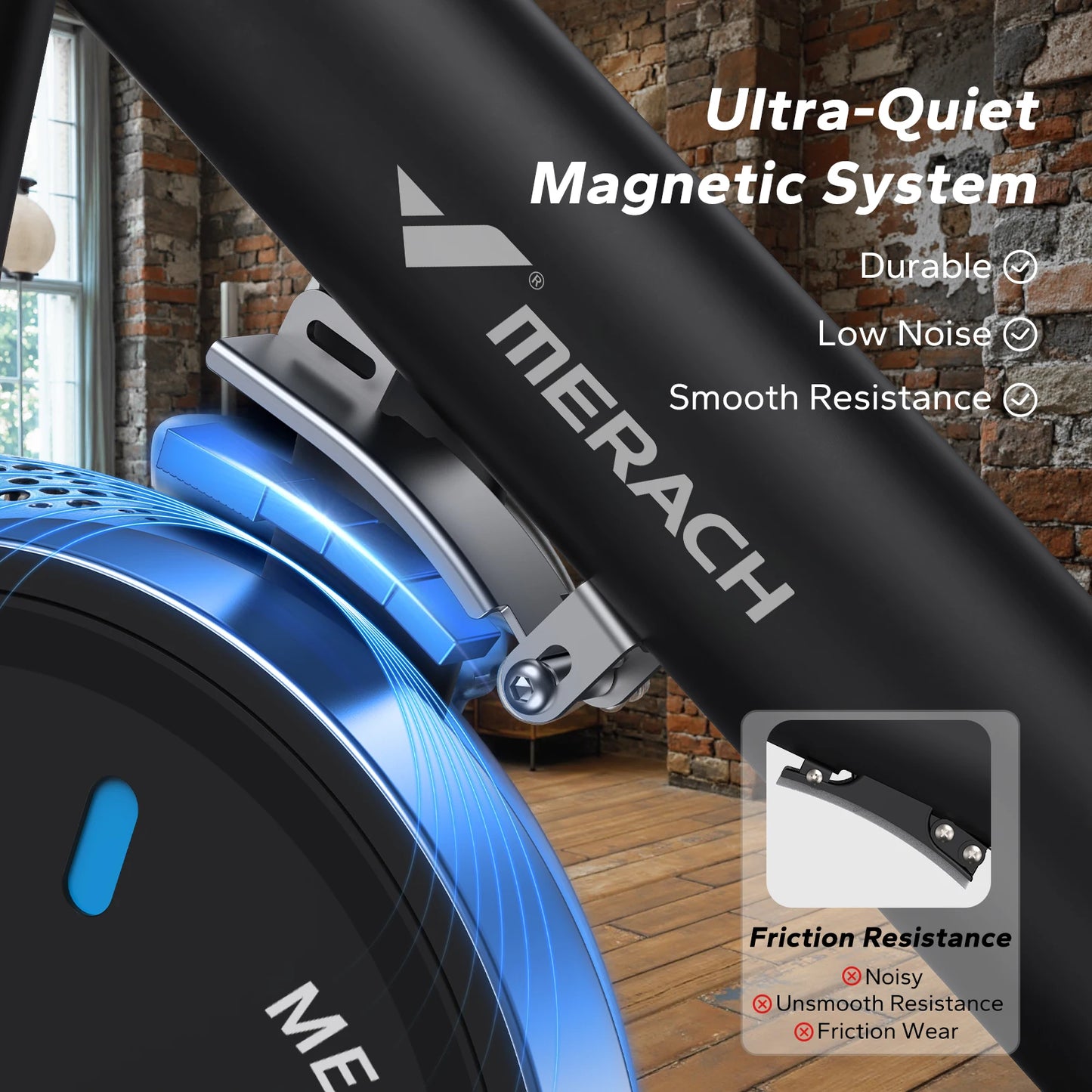MERACH S26B2 Magnetic Indoor Bike With Low Noise App Courses