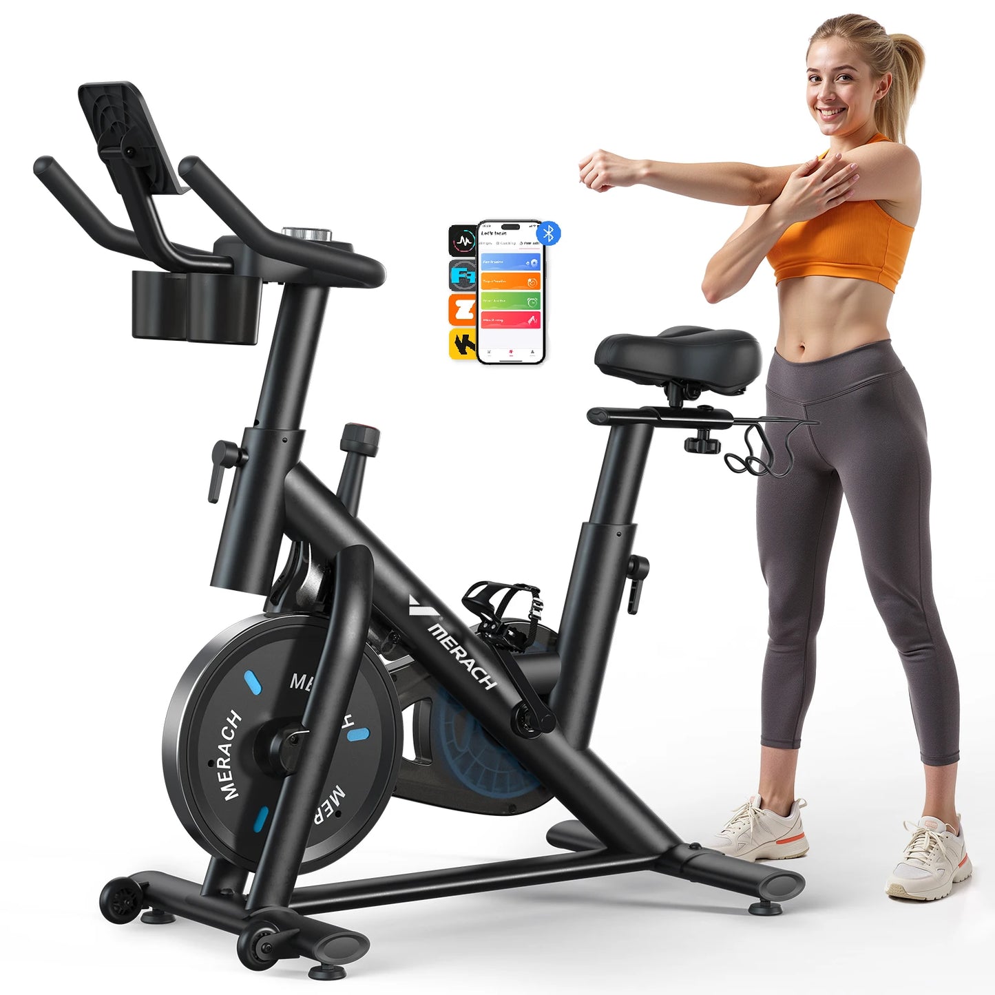 MERACH S26B2 Magnetic Indoor Bike With Low Noise App Courses