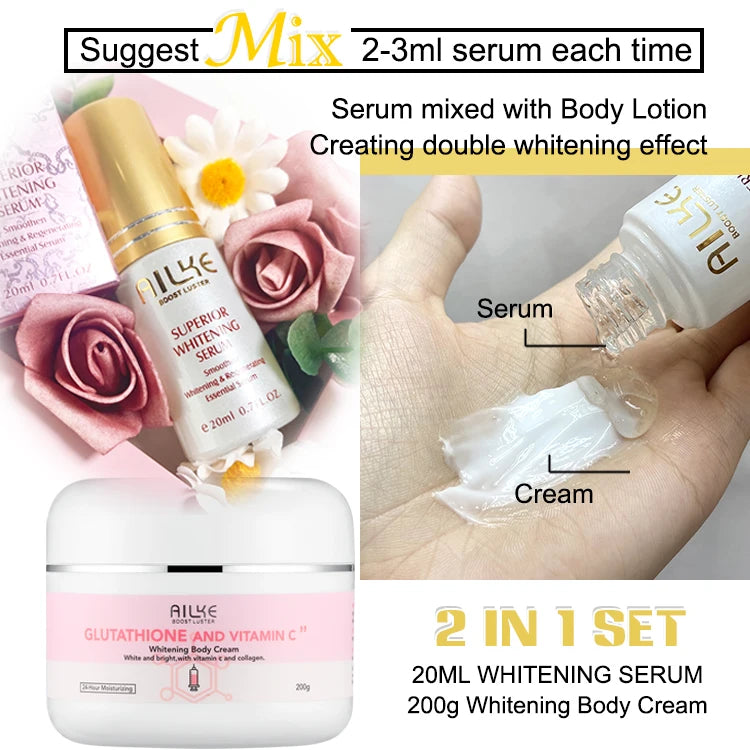 Ailke Vitamin C Whitening Moisturizing Facial And Body Lotion
