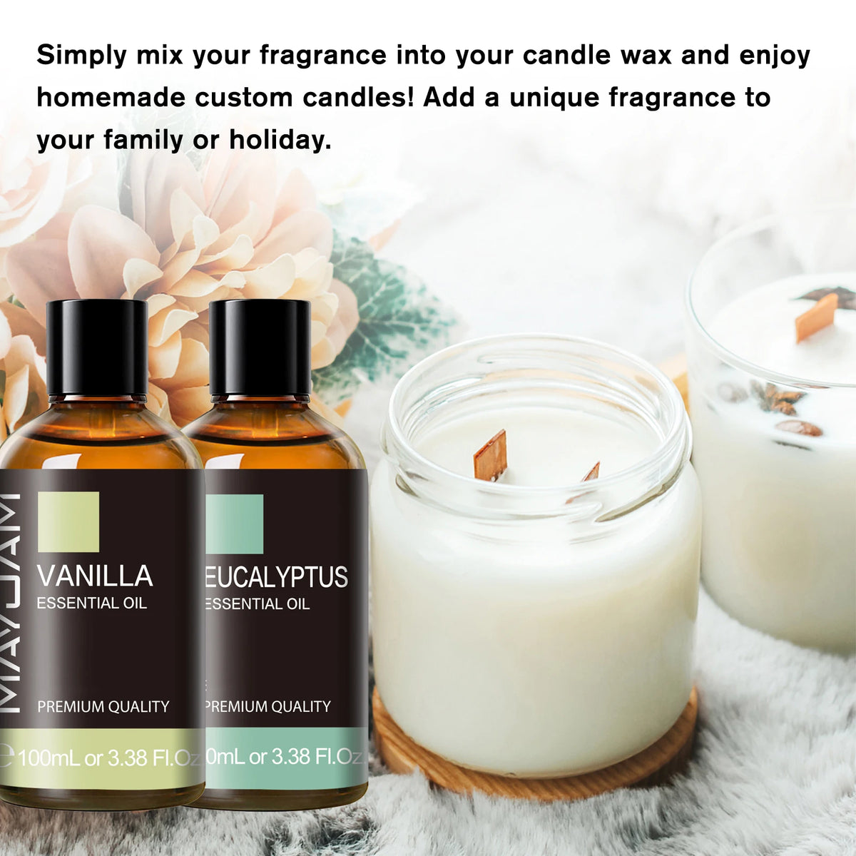 MAYJAM Pure Lavender Vanilla Ylang Ylang Essential Oil for Diffusers