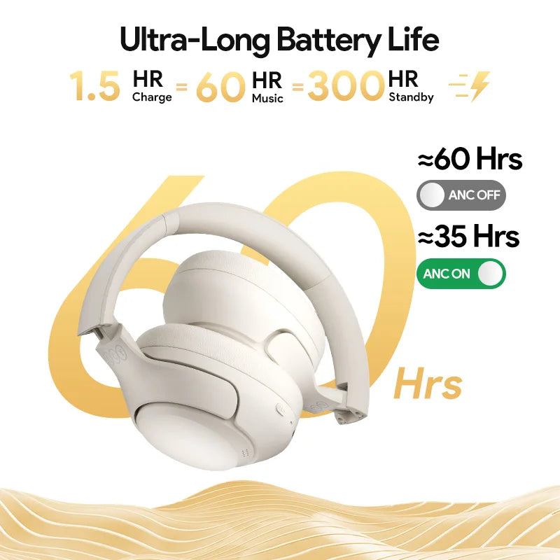 QC H3 ANC Wireless Headphones Bluetooth 5.4 HiRes Headset