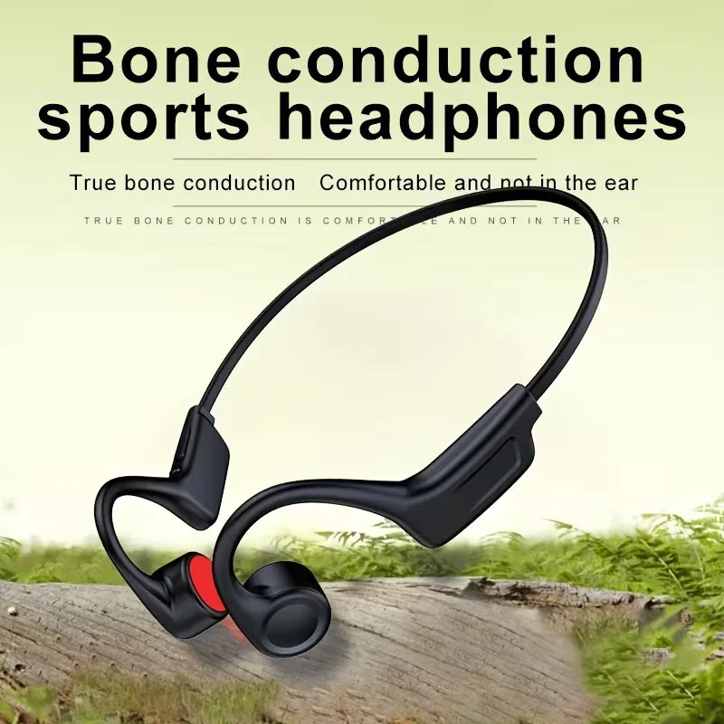 Open Ear Bone Conduction Wireless Headphones Type-C Built In Mic