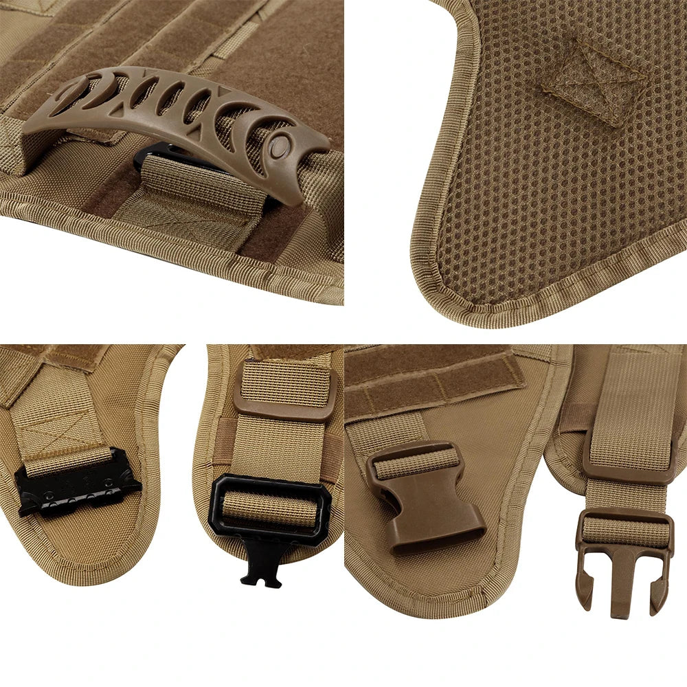 Nylon Dog Harness And Leash Set With Padded Quick-Release Buckle