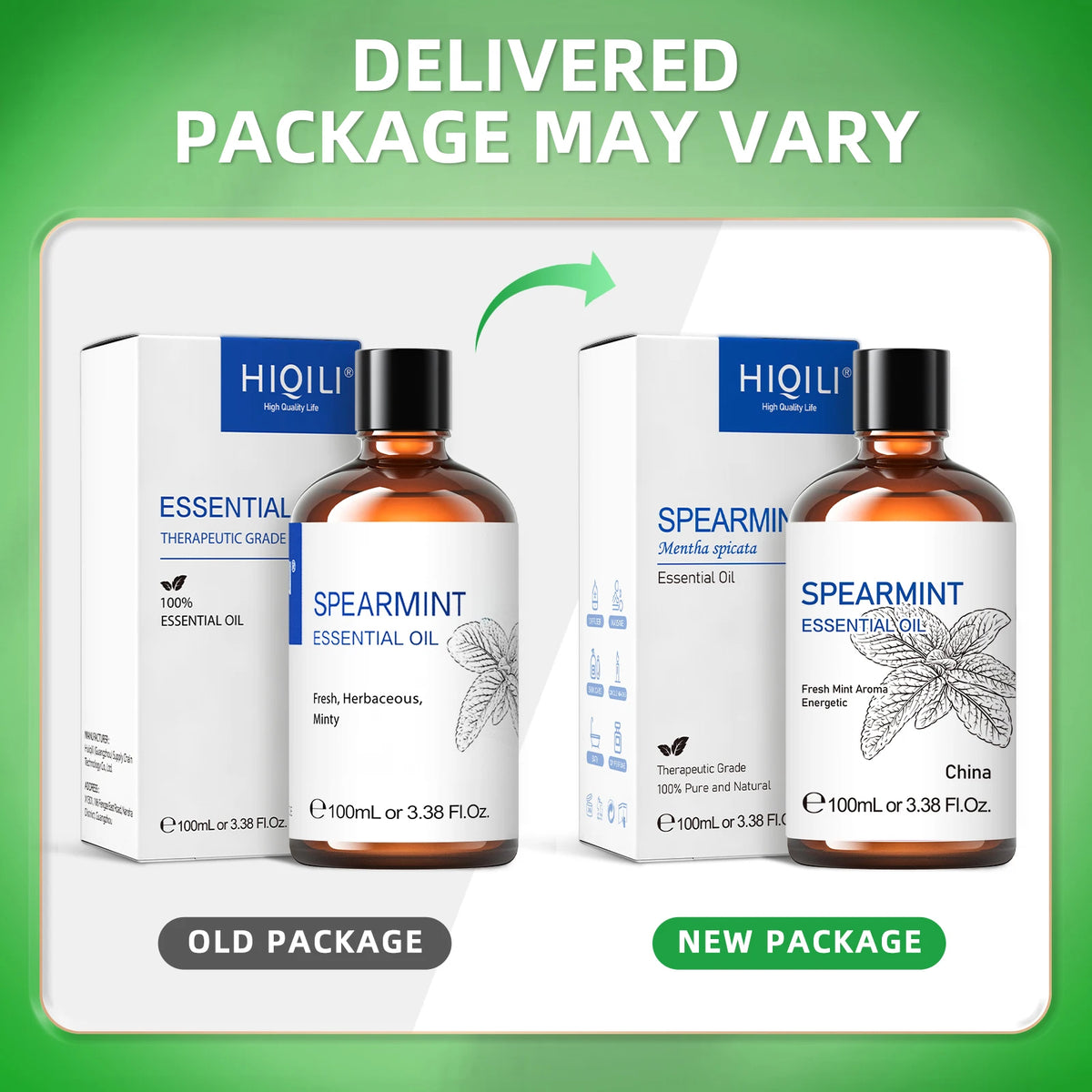Hiqili Spearmint Vanilla Rose Cinnamon Lemon Essential Oils 100Ml Pure Blend Set