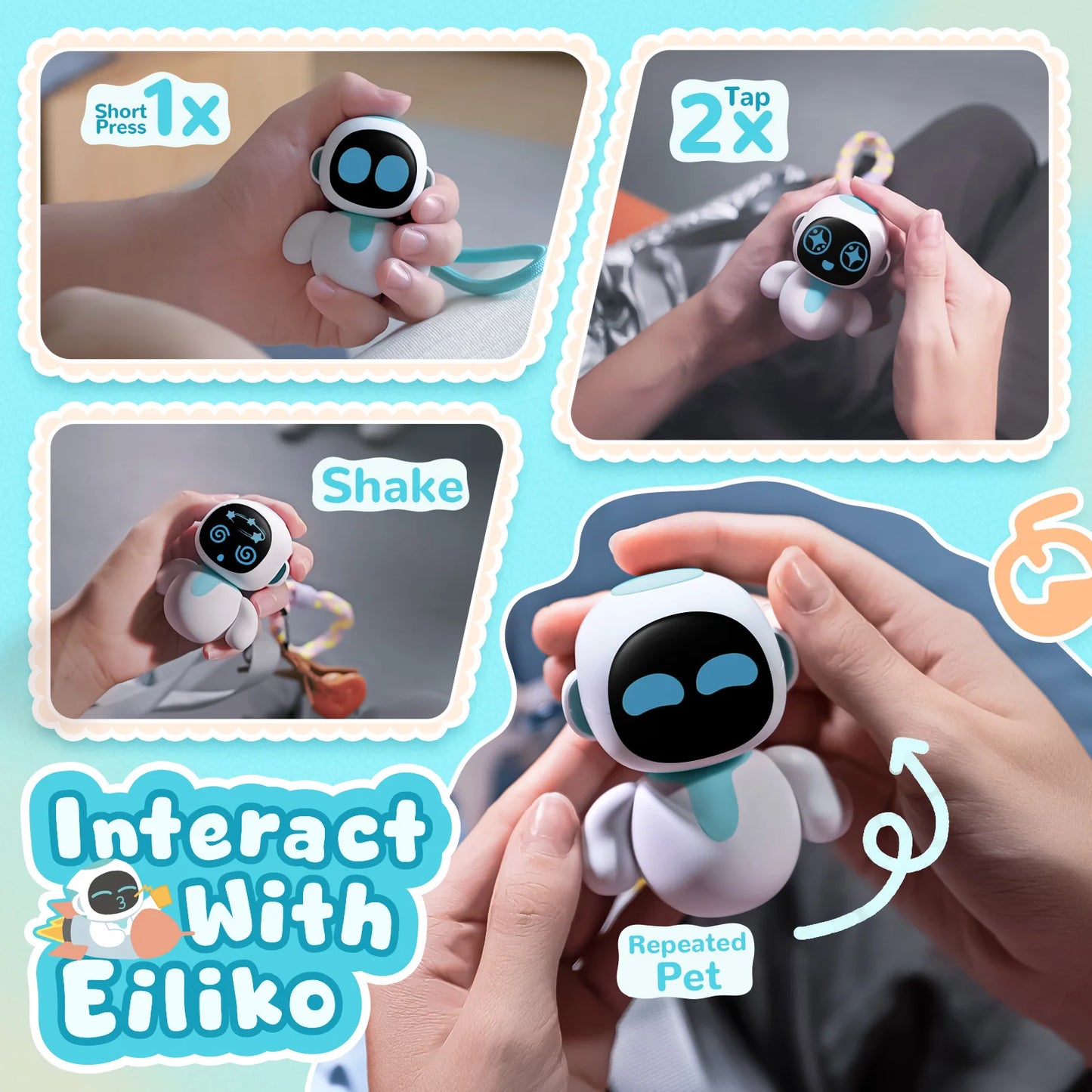 Energize Lab Eiliko Tiny AI Charm Robot With Voice Chat