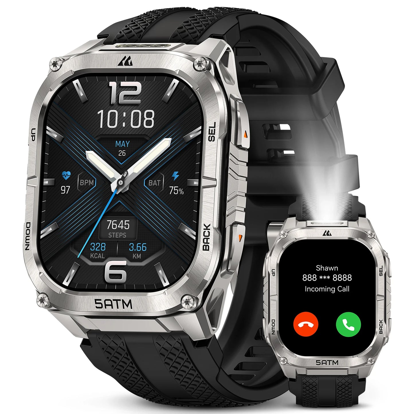 KOSPET Tank M4C Rugged Smartwatch With GPS 5ATM Waterproof