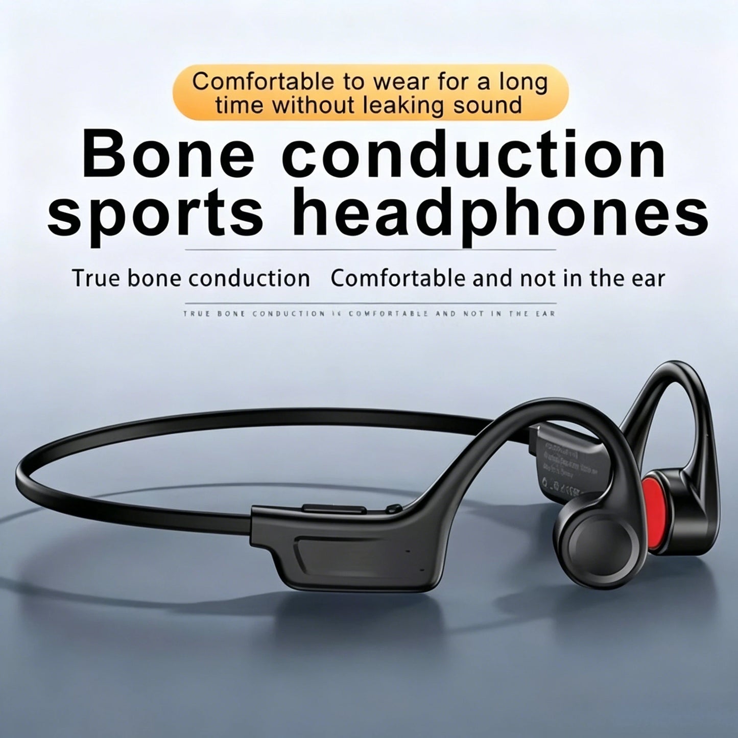 Open Ear Bone Conduction Wireless Headphones Type-C Built In Mic