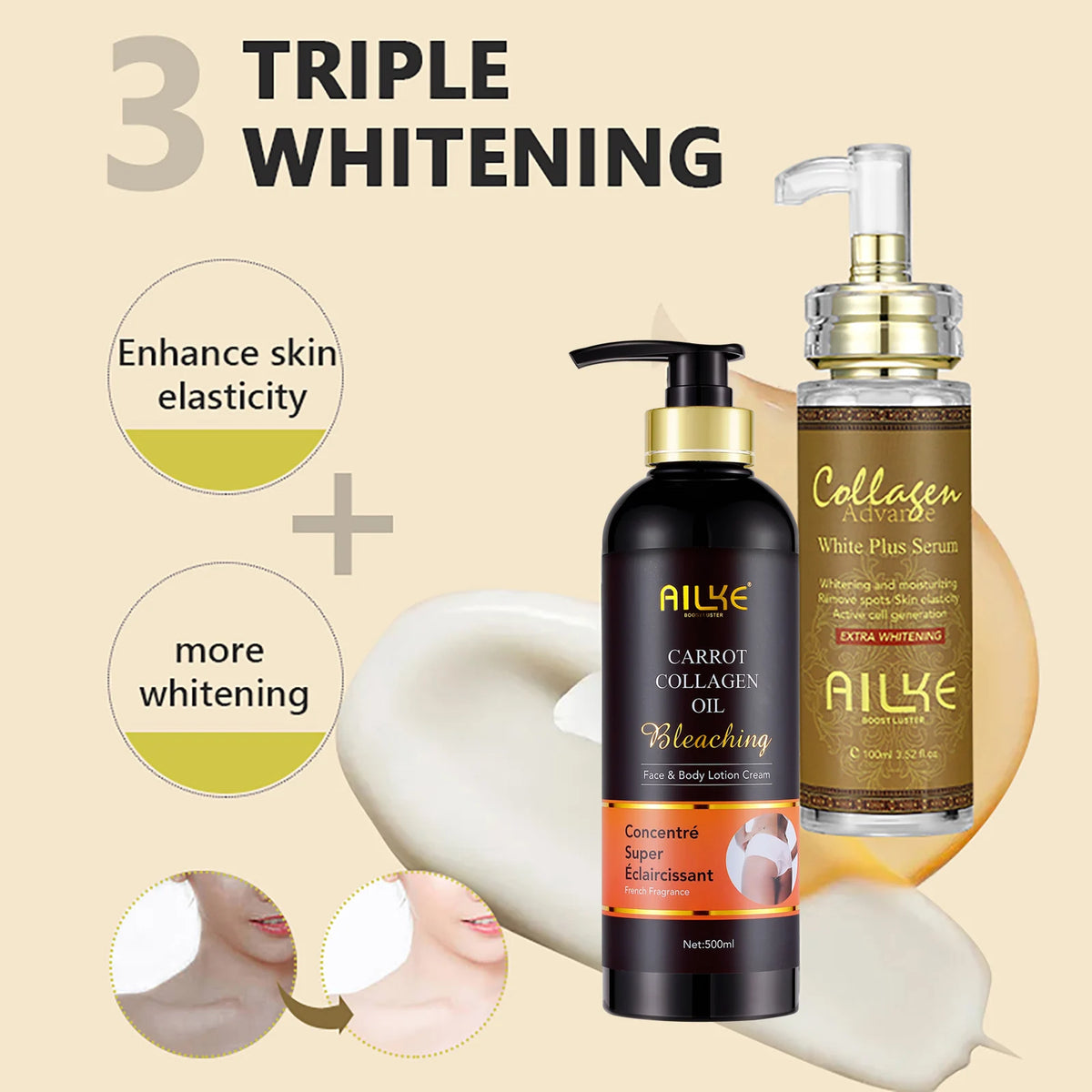 Kyliefit Collagen Whitening Essence For Facial And Body Brightening Cream