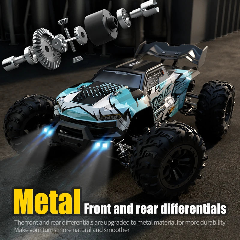 Wltoys 16101 Pro 4WD Remote Control Monster Truck LED Lights