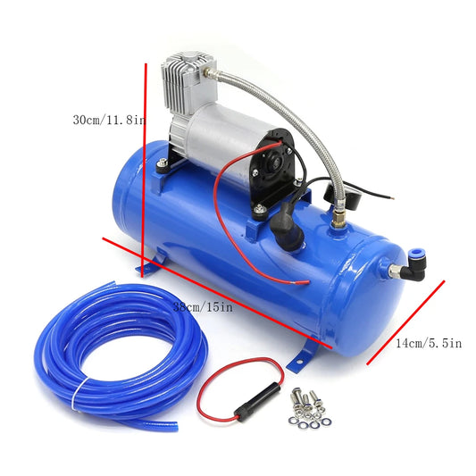 Professional 150 Psi Dc Onboard Air Horn Compressor System Kit