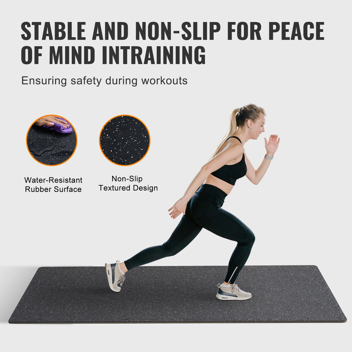 Succebuy Interlocking Rubber Foam Exercise Mats For Home Gyms