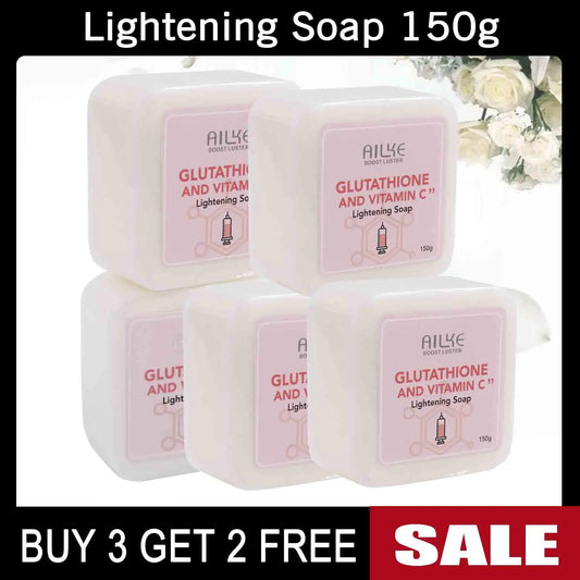 AILKE Whitening Skin Care Kit, With Vitamin C, Glutathione, Brightening, Reduce Dark Spots, Clean Stains, for Men & Women