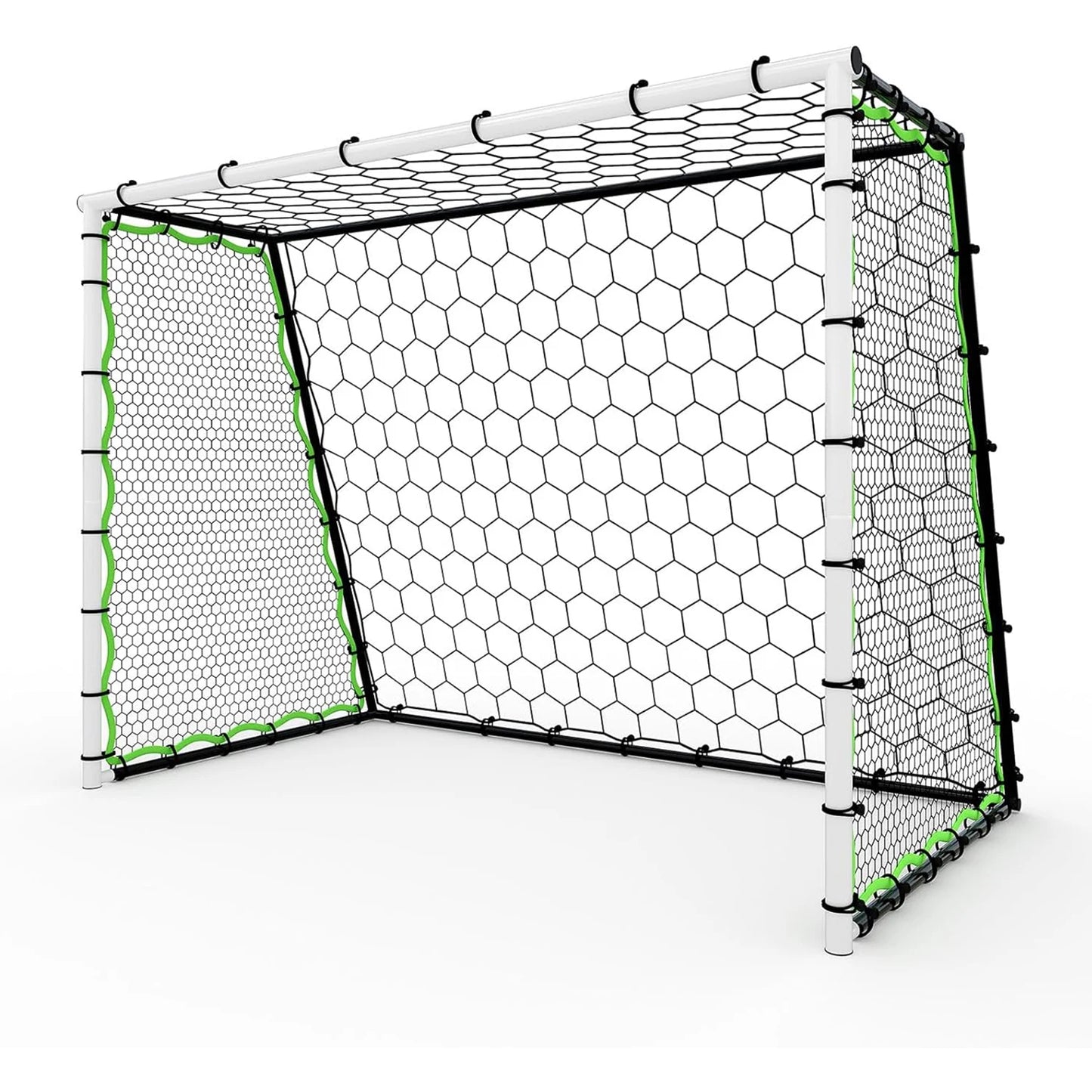 Heavy Duty Portable Soccer Goal With Steel Frame And Rebounder