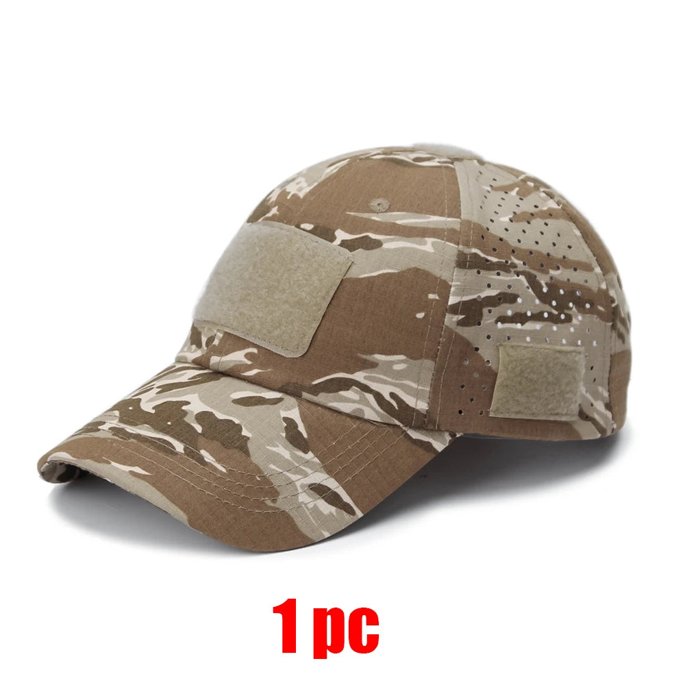 Camouflage Baseball Cap Breathable Sunscreen Hat Outdoor Sports