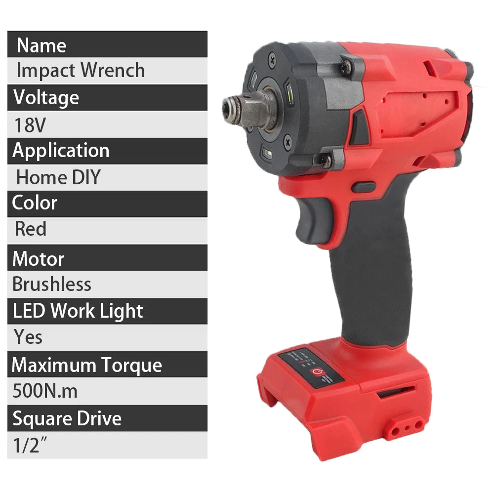 Magnitt Brushless Cordless Impact Wrench Heavy Duty Power Driver