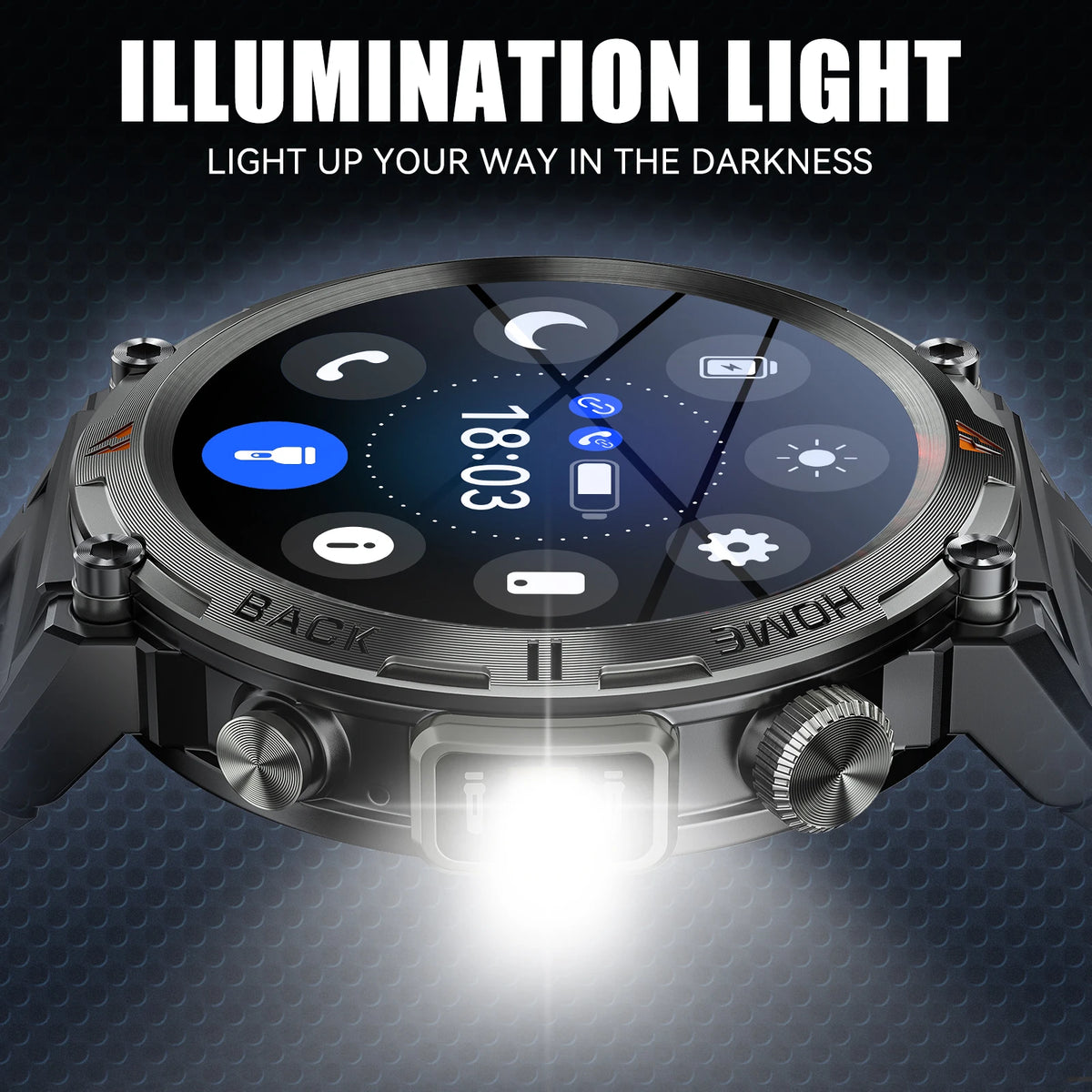 LaNikar KE3 Full Touch Bluetooth Smartwatch With Health Monitoring