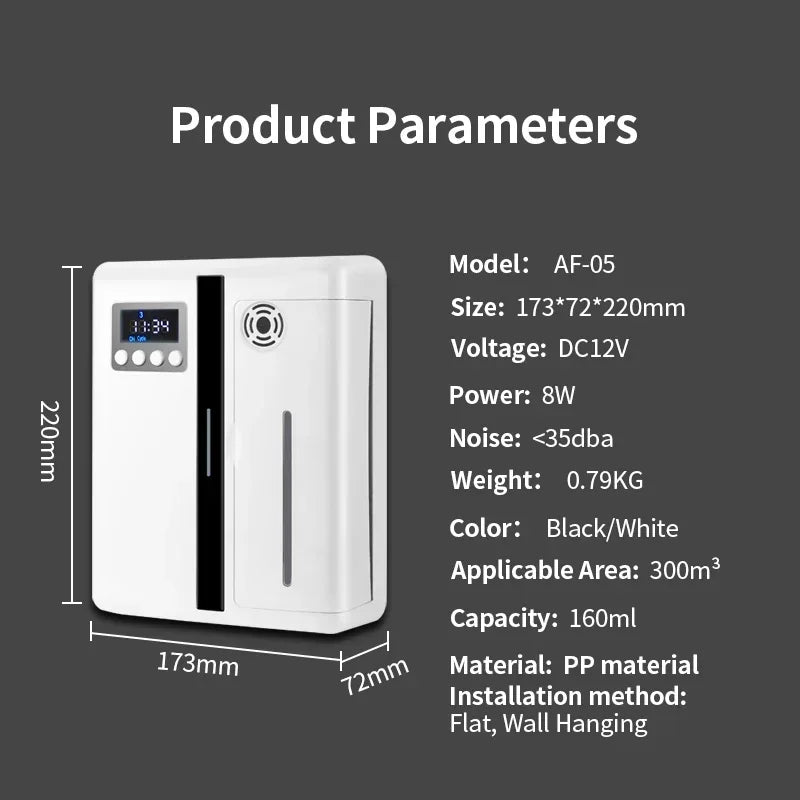 Le Parfum Fasina 200ml Smart Essential Oil Aroma Diffuser Bluetooth Wall Mounted For Home Commercial Use