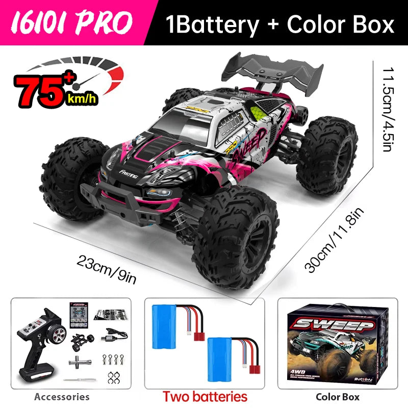 Wltoys 16101 Pro 4WD Remote Control Monster Truck LED Lights