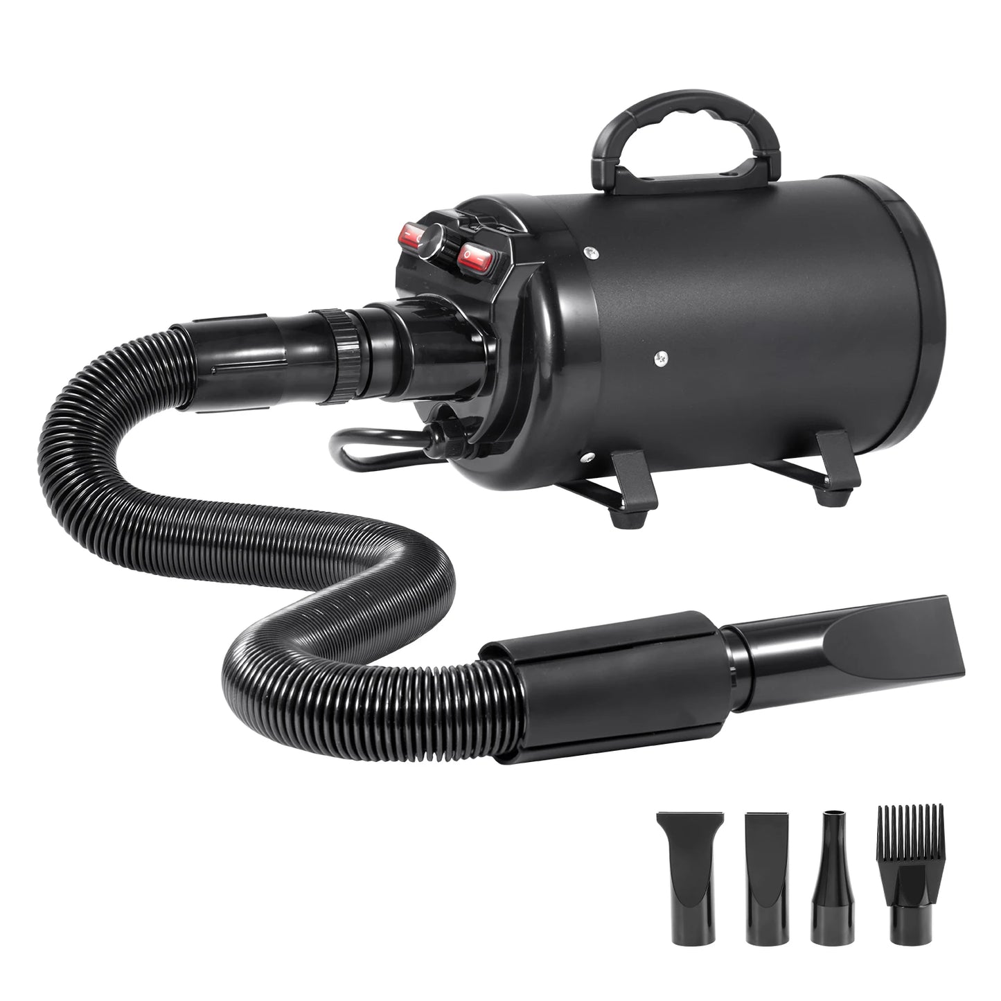 SucceBuy 2000W Pet Dryer With Adjustable Speed Extendable Hose