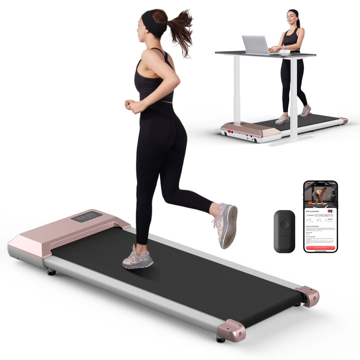 Superun Home Treadmill With Digital Display And Wireless Heart Monitor