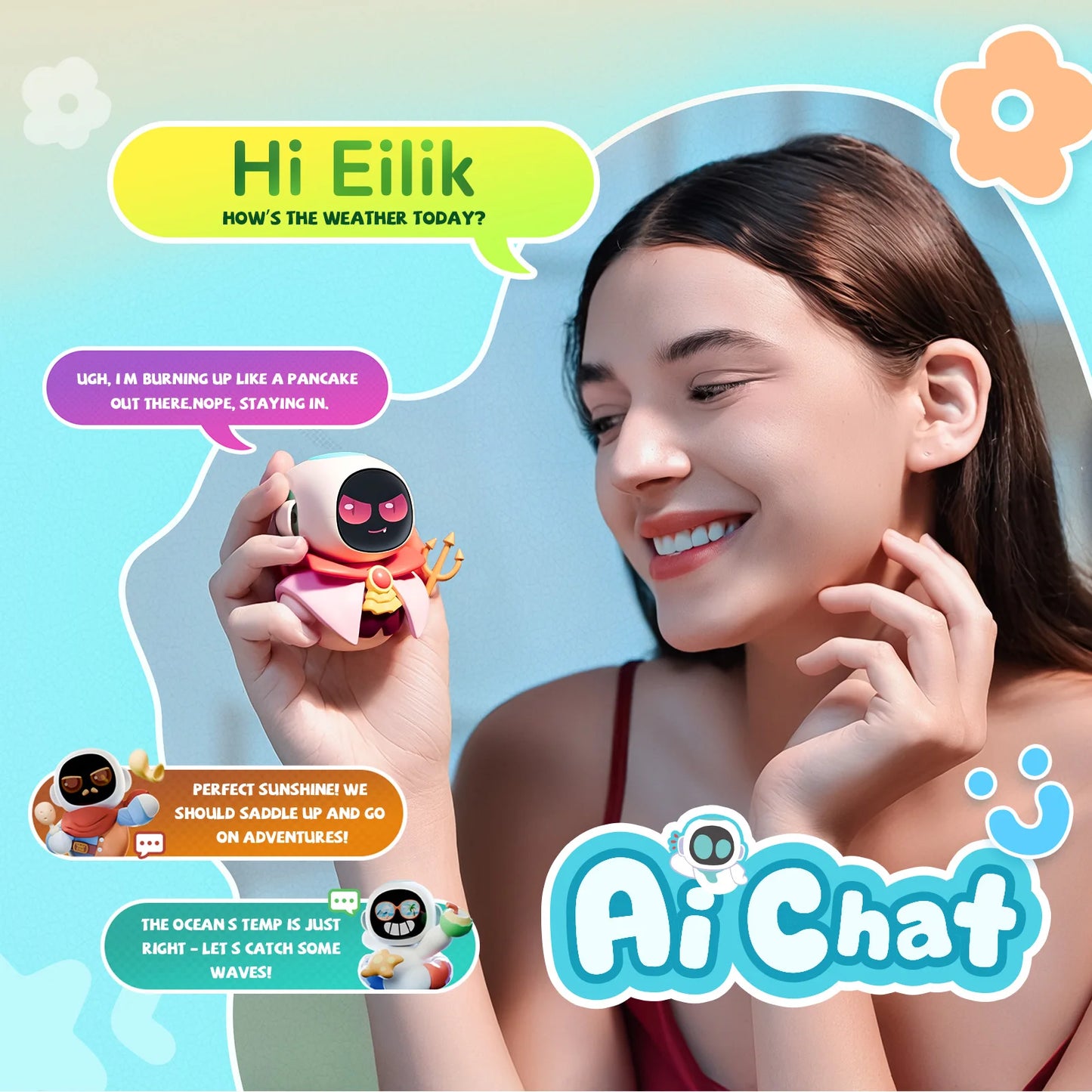 Energize Lab Eiliko Tiny AI Charm Robot With Voice Chat