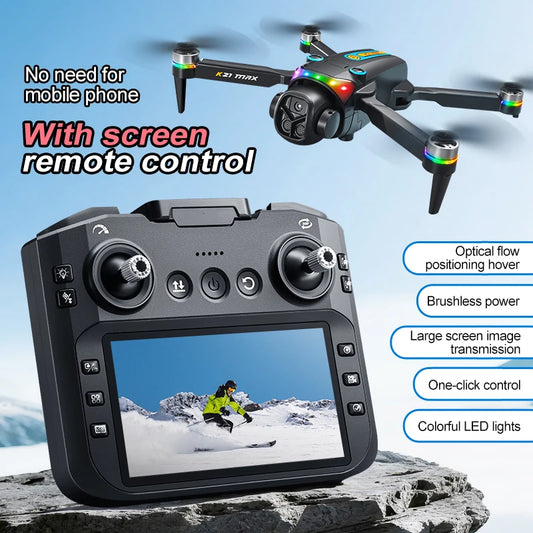 FPV Drone With Built In Screen Remote Controller No Phone