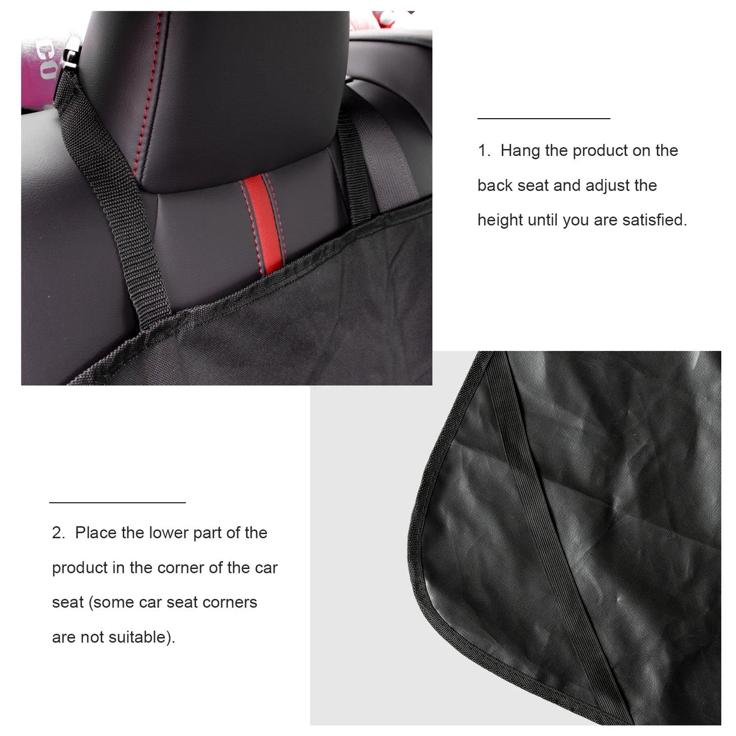 XUKEY Waterproof Dog Back Seat Cover Hammock Mat for Cars