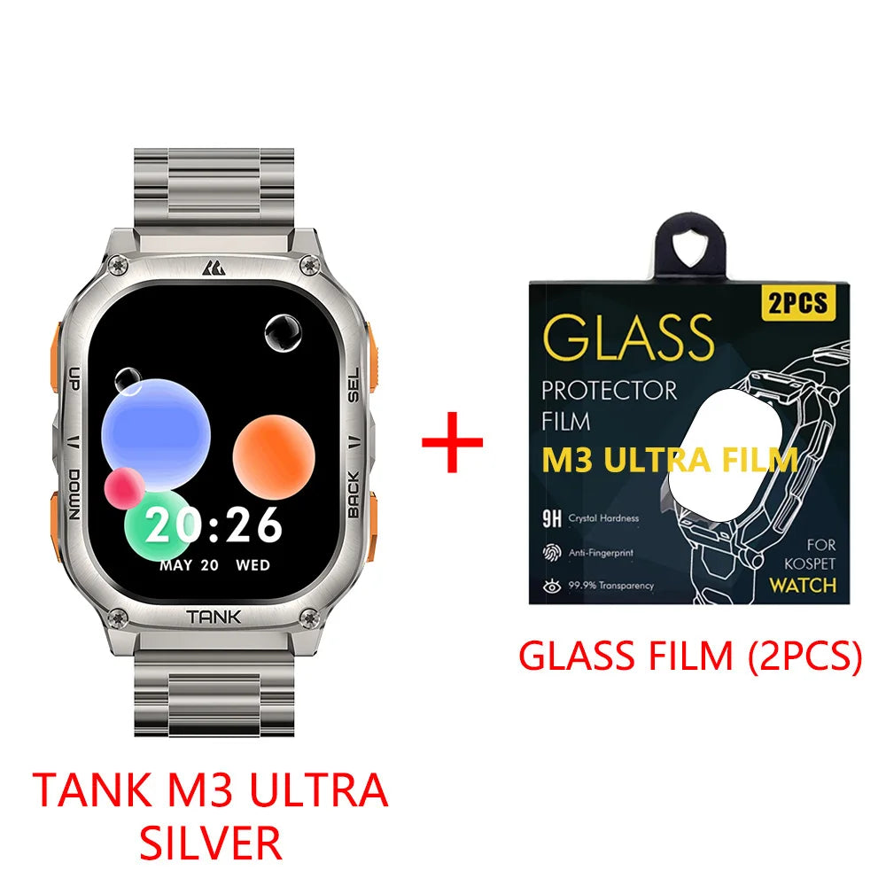 KOSPET Tank M3 Ultra GPS Smartwatch Waterproof 5ATM AMOLED AOD