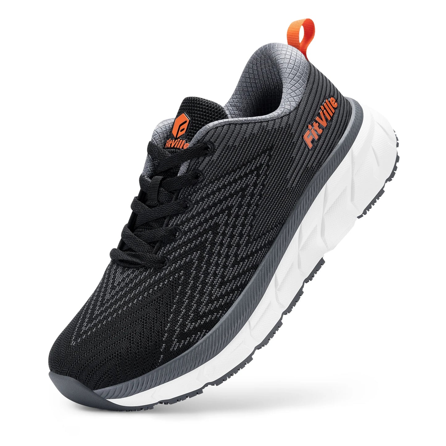 Fitville Men's Wide Toe Box Cushioned Running Shoes