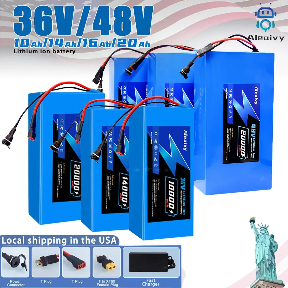 Cheterdoli 36V Li-Ion Ebike Battery Pack 10–20Ah With Charger