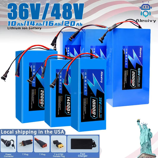 Cheterdoli 36V Li-Ion Ebike Battery Pack 10–20Ah With Charger
