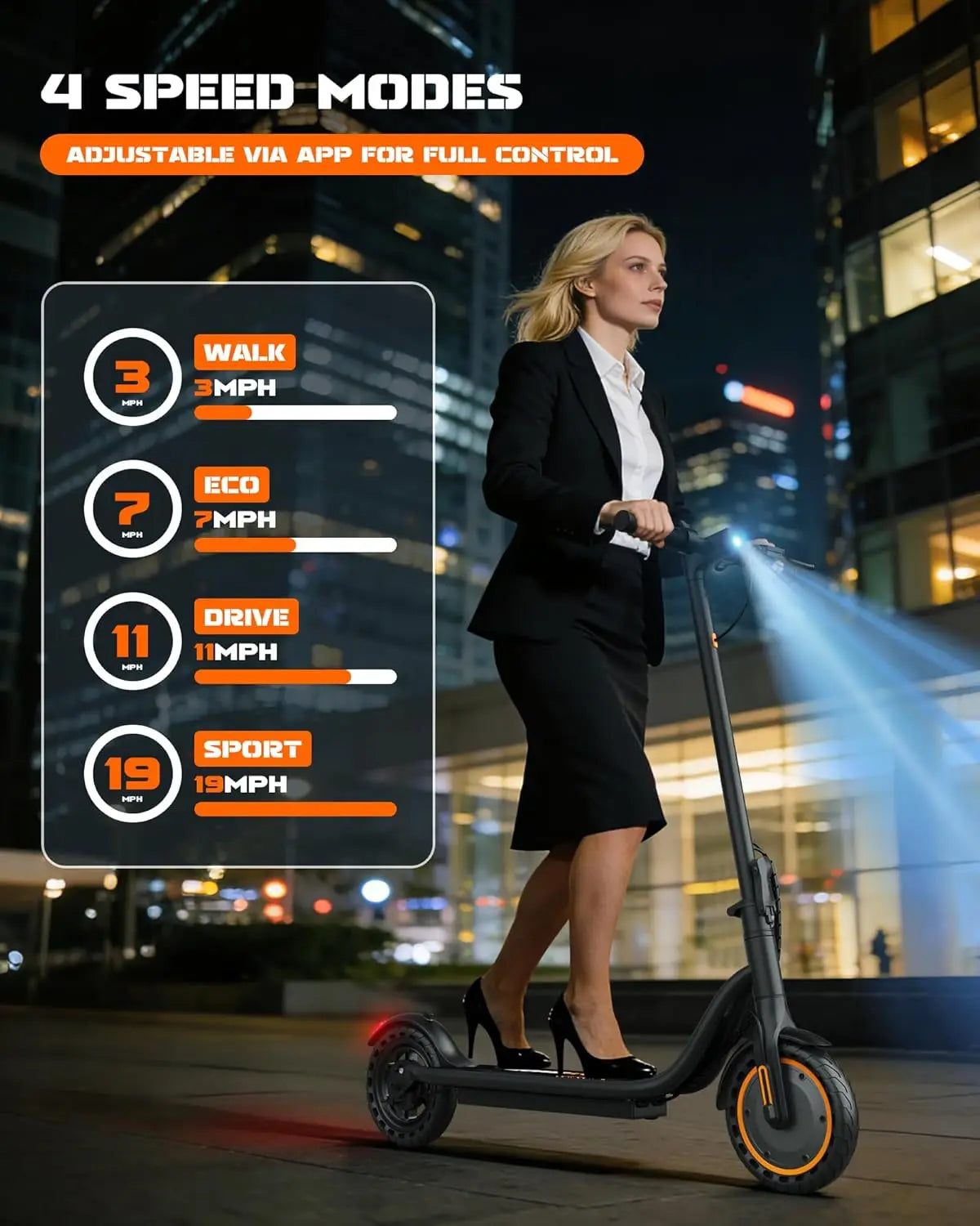 Maxshot Adult Electric Scooter 350W Motor Foldable E-Scooter For Commuting