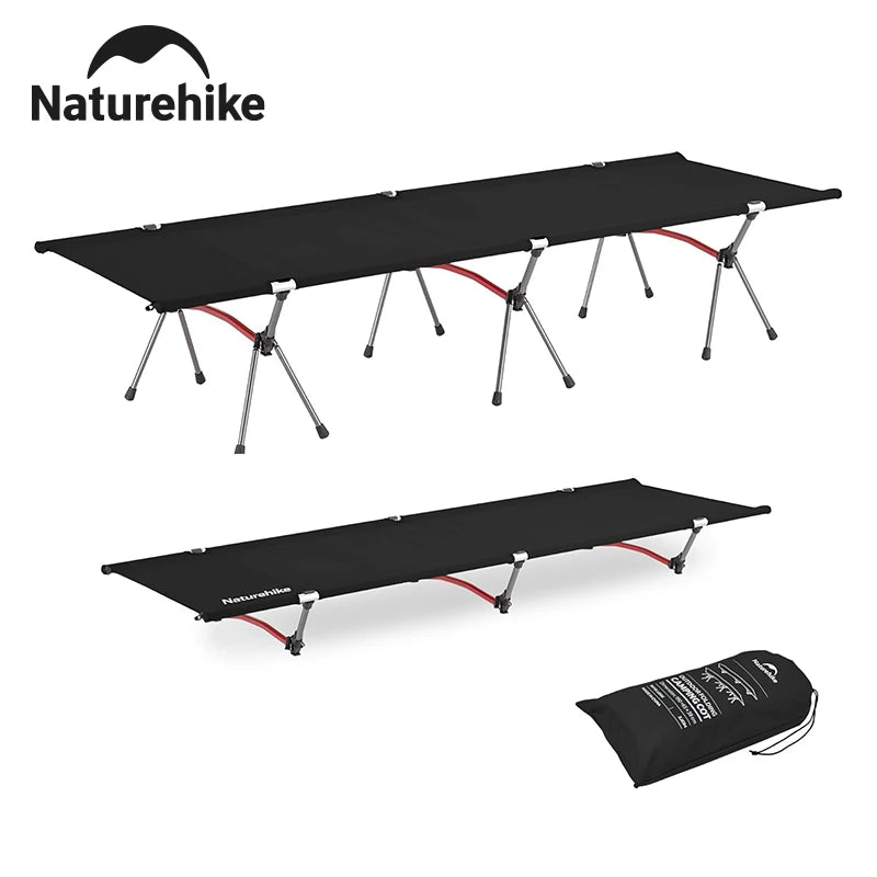 Naturehike Height Adjustable Folding Camping Cot Ultralight Backpacking Bed