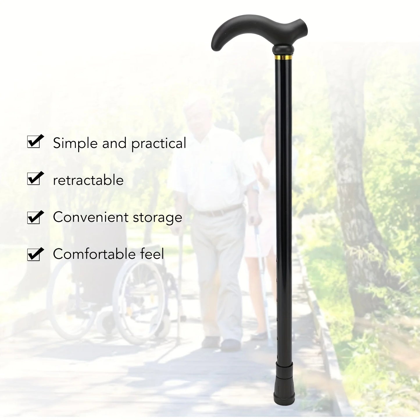 Ultra Light Aluminum Telescopic Crutches With Anti Slip For Mountaineering